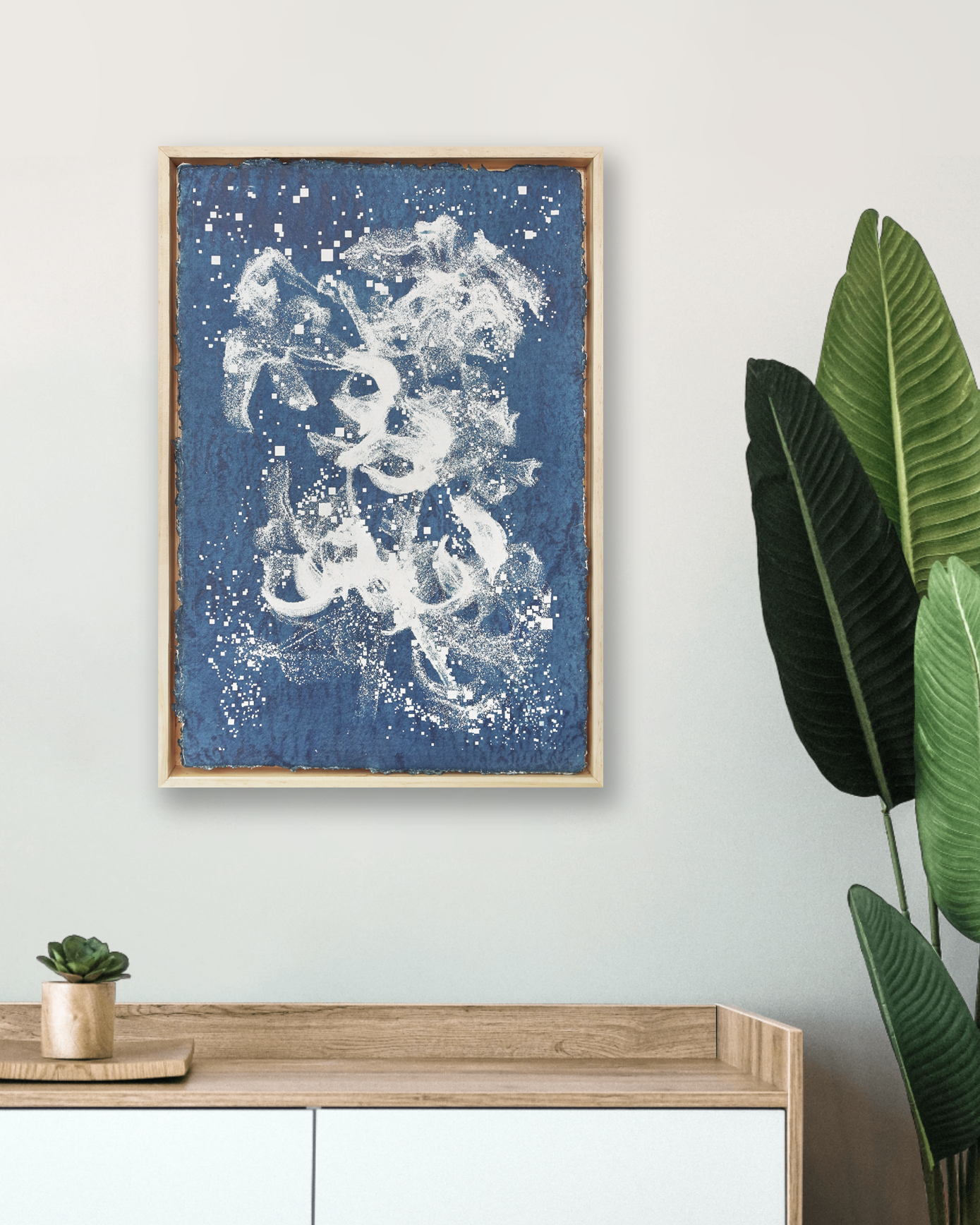 Biogram Toneprint: Lilium Lancfolium 2.1 in artist frame