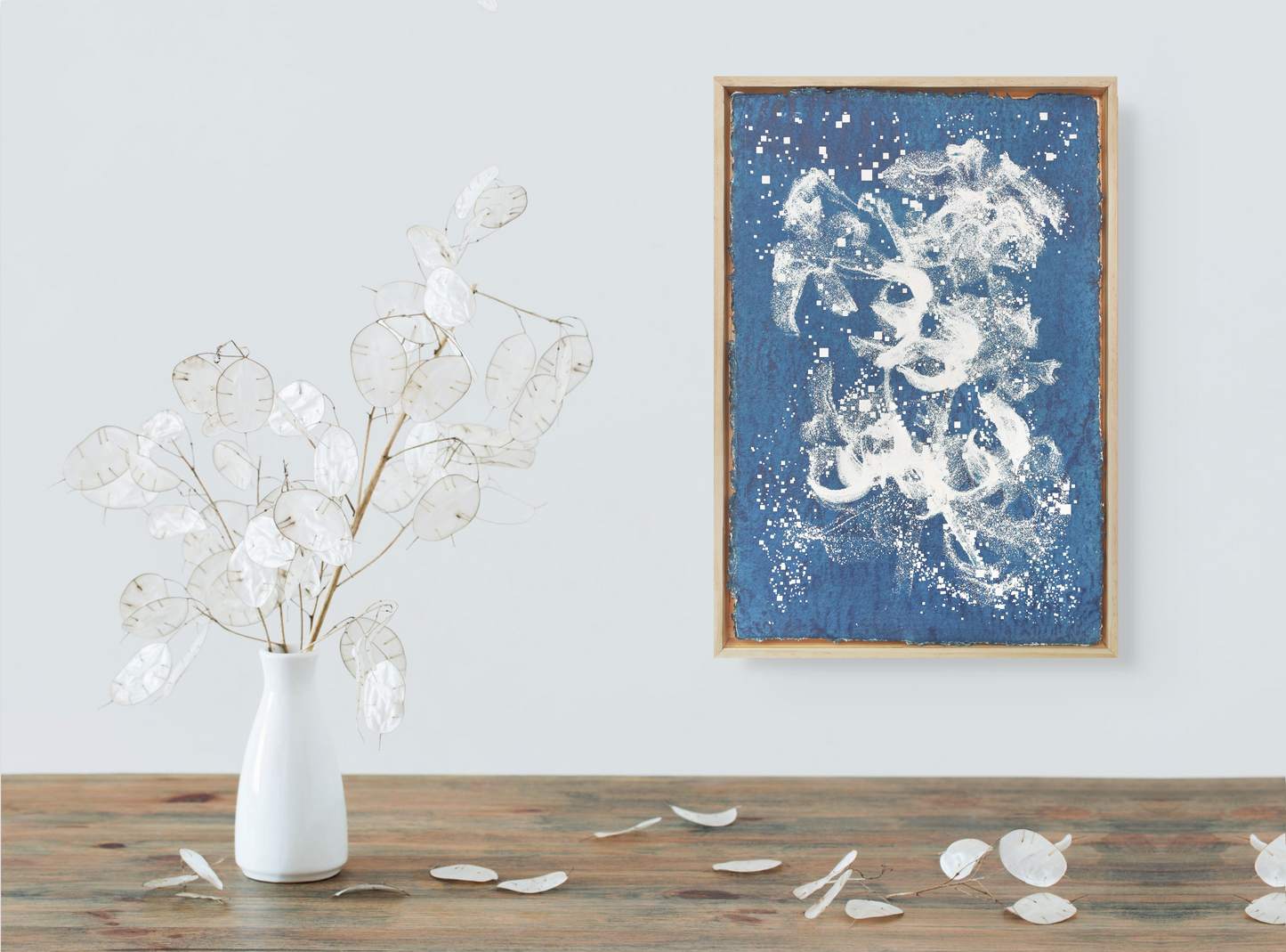 Biogram Toneprint: Lilium Lancfolium 2.1 in artist frame