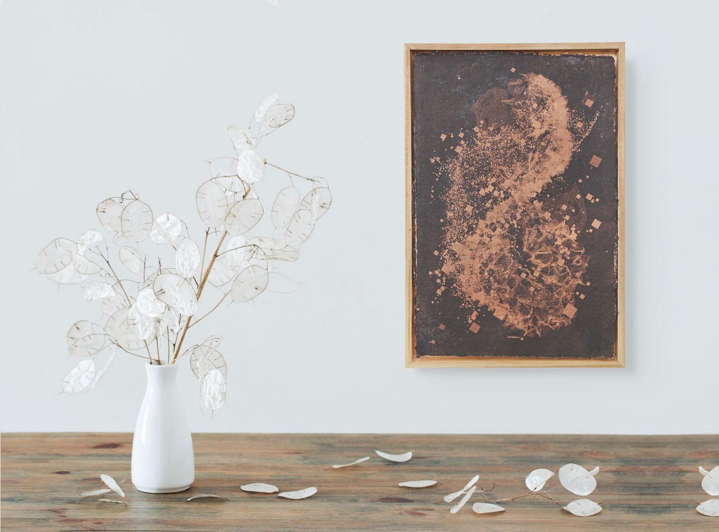 Biogram Toneprint: Hydrangea 1.3 in artist frame