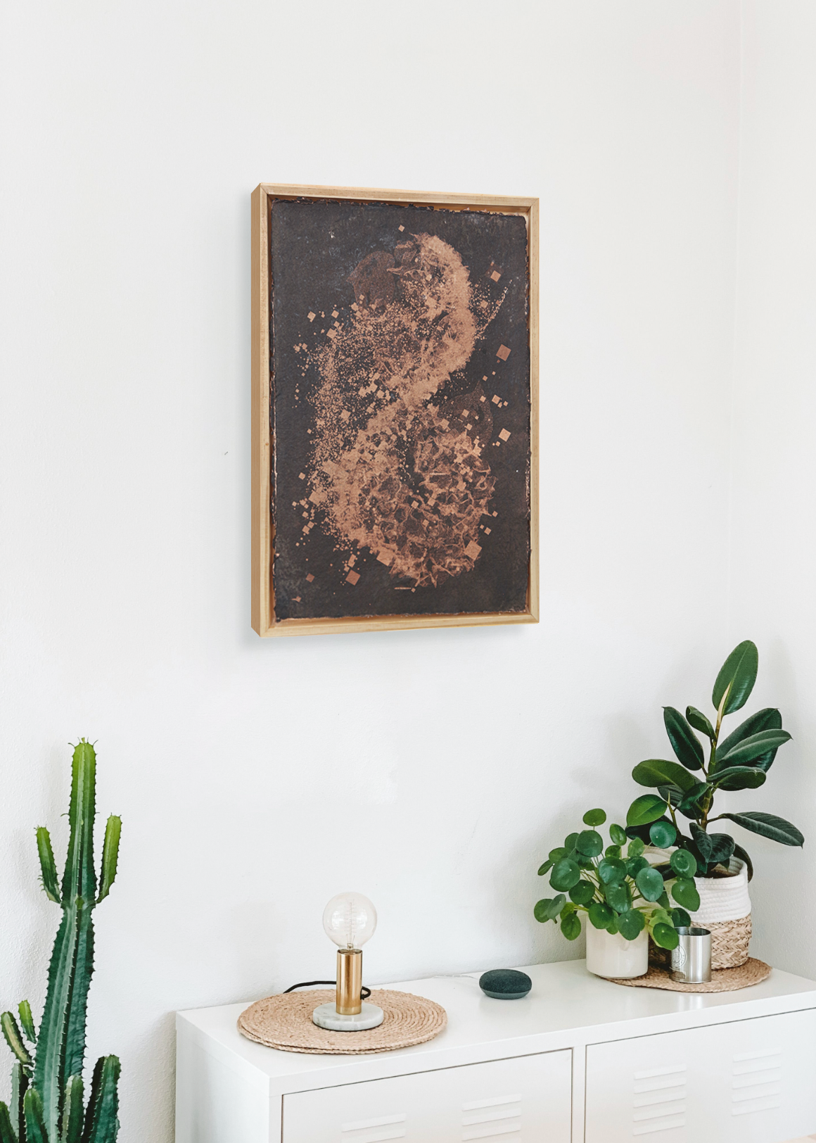 Biogram Toneprint: Hydrangea 1.3 in artist frame