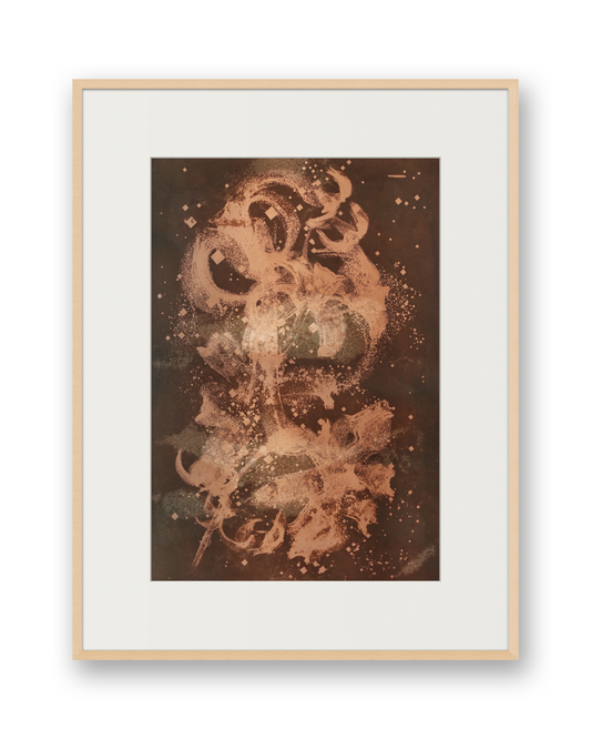 Biogram Toneprint: Lilium Lancfolium 1.4, unframed