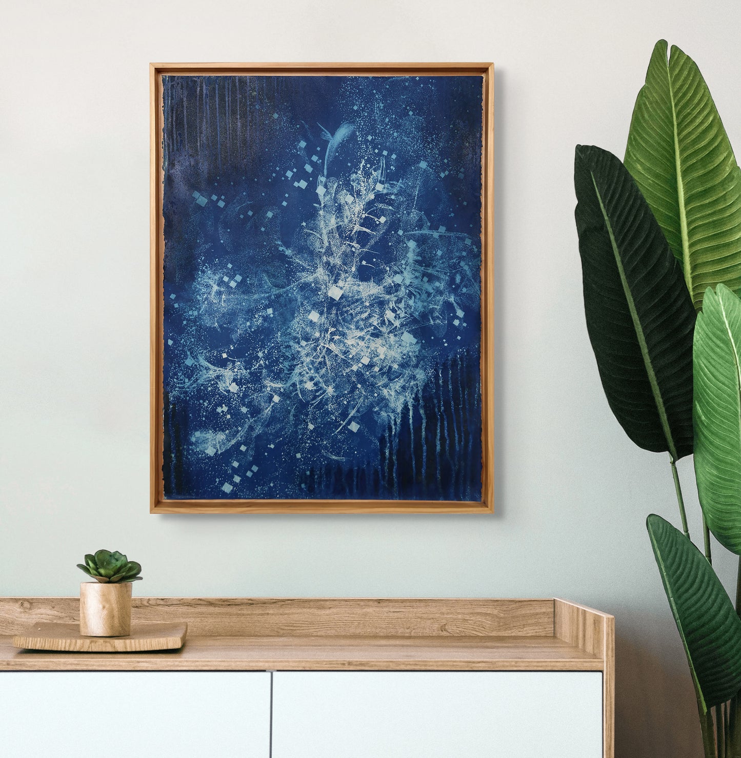 Biogram Blueprint: Zamioculcas 2.1 in artist frame